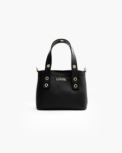 Borsa in pelle Maya NERA- LOVING BAGS