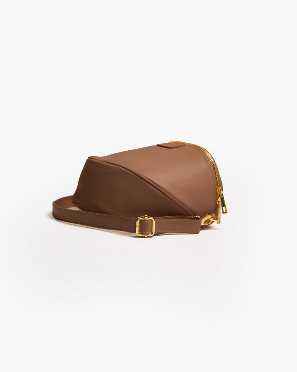 Baby ISABELLA con tracolla in pelle CUOIO  - LOVING BAGS
