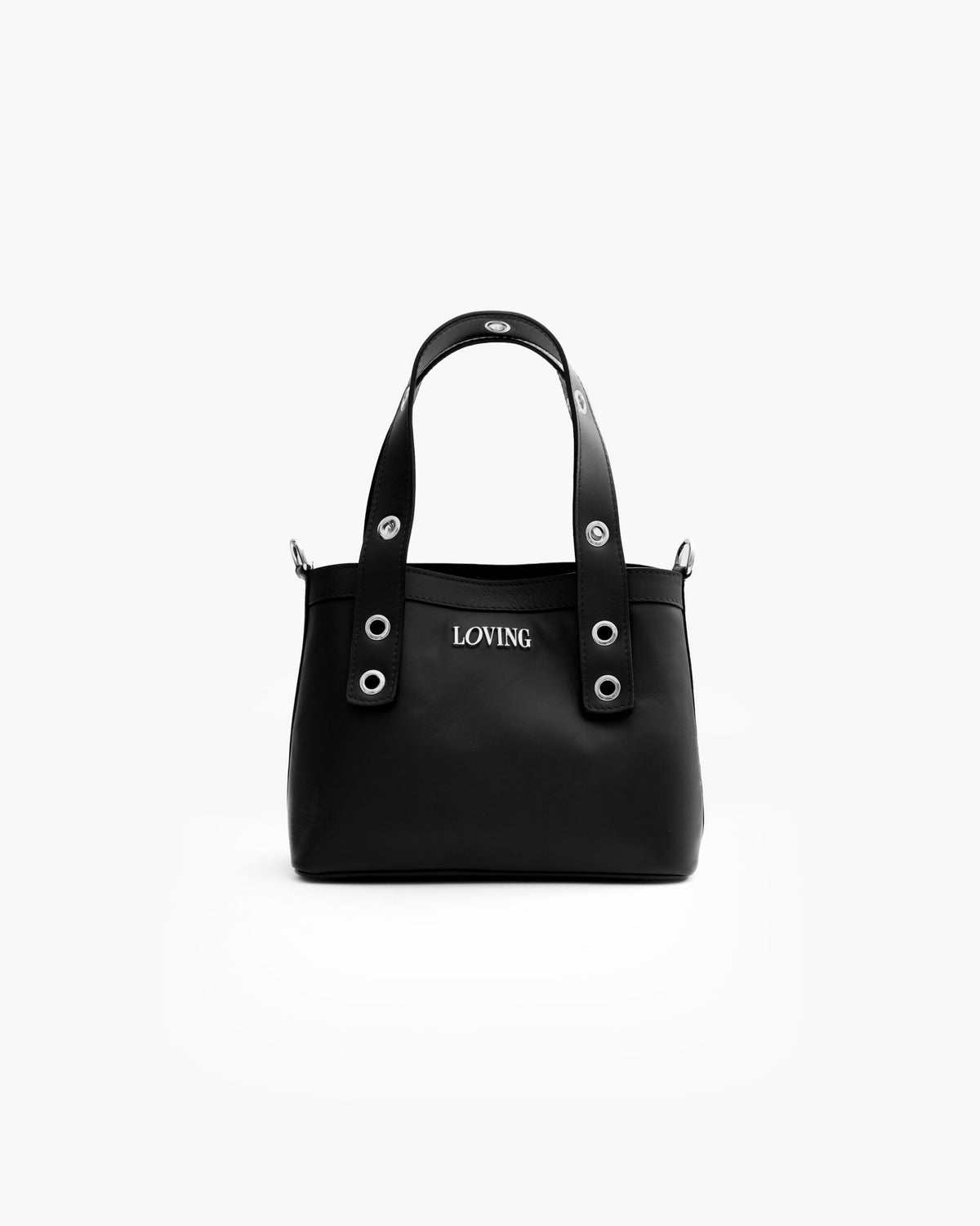 Borsa in pelle Maya NERA- LOVING BAGS