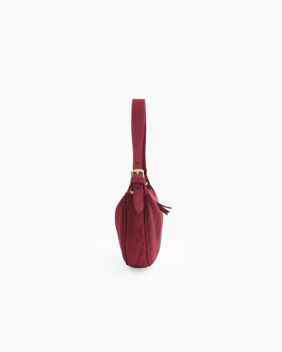 Borsa in suede RACHEL MIGNON bordeaux - LOVING BAGS
