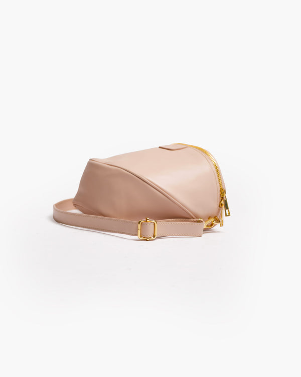 Baby ISABELLA con tracolla in pelle ROSA CIPRIA - LOVING BAGS