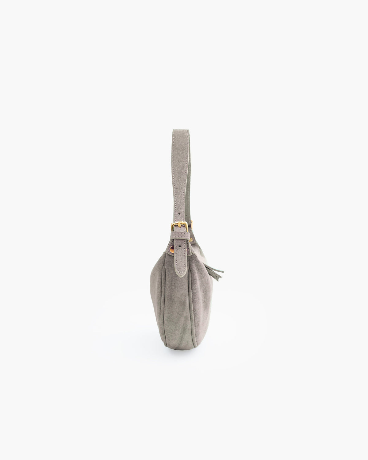 Borsa in suede RACHEL MIGNON tortora - LOVING BAGS
