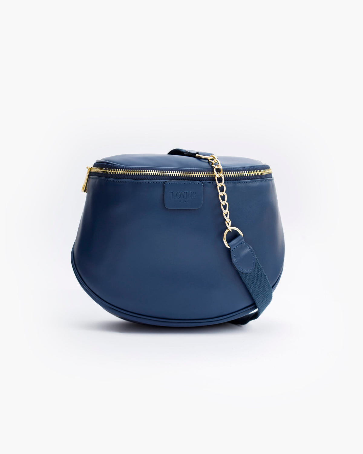 Borsa ISABELLA in pelle BLU NAVY - LOVING BAGS