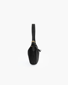 Borsa in suede RACHEL MIGNON nera - LOVING BAGS