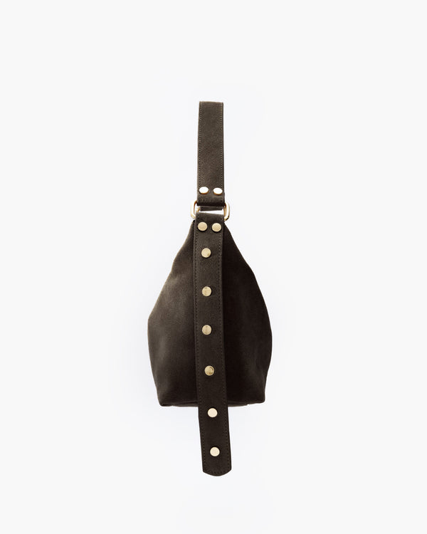 Carrie suede TESTA DI MORO - LOVING BAGS