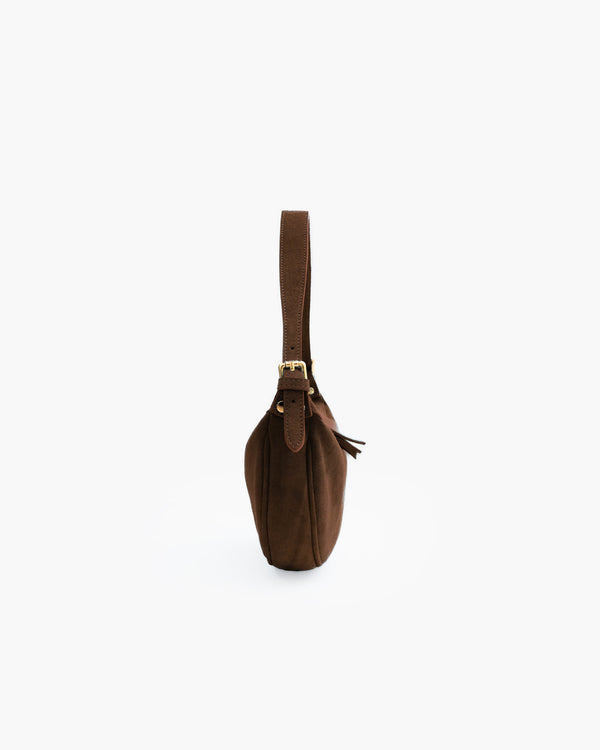Borsa in suede RACHEL MIGNON marrone - LOVING BAGS