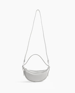Borsa in pelle RACHEL NANO grigio perla - LOVING BAGS