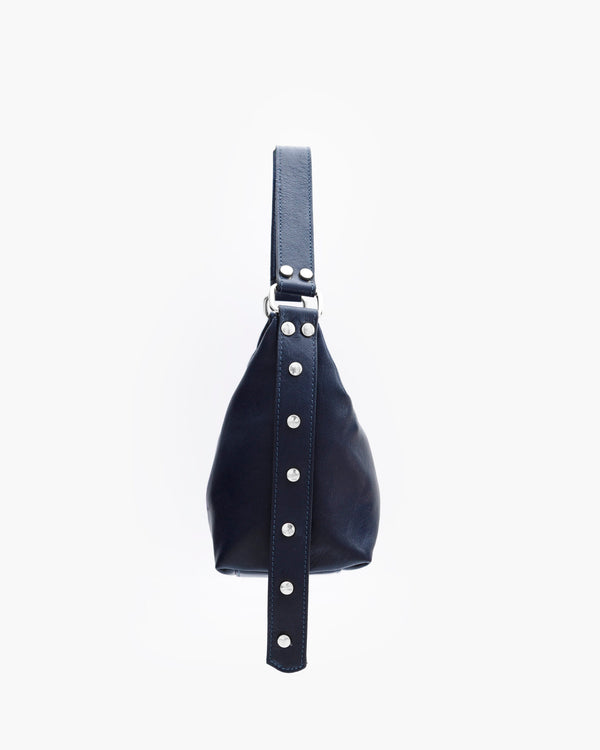 Borsa in pelle CARRIE blu - LOVING BAGS