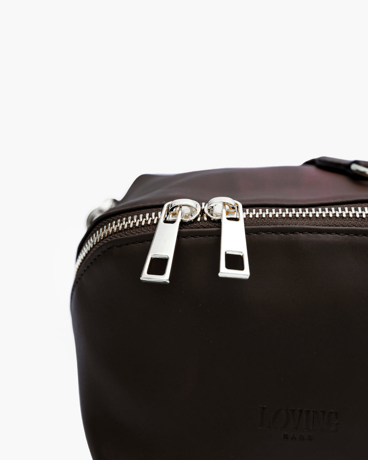 Borsa in pelle ALMA testa di moro - LOVING BAGS