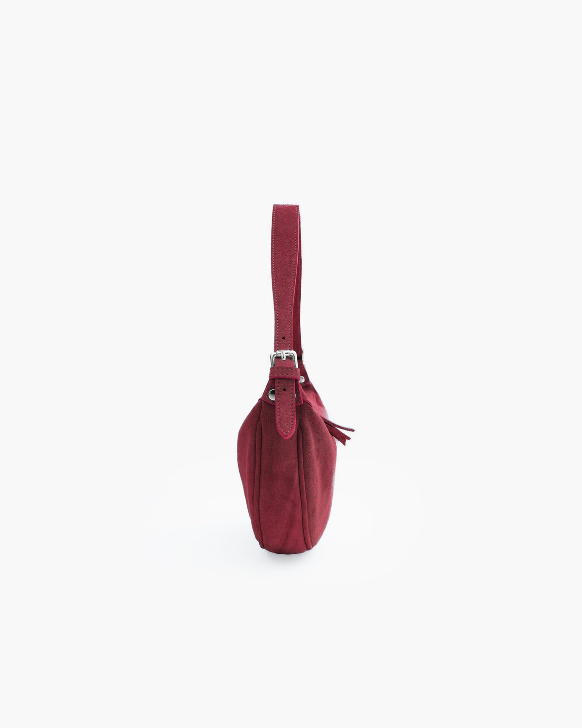 Borsa in suede RACHEL MIGNON bordeaux - LOVING BAGS
