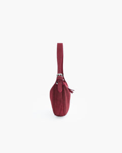 Borsa in suede RACHEL MIGNON bordeaux - LOVING BAGS