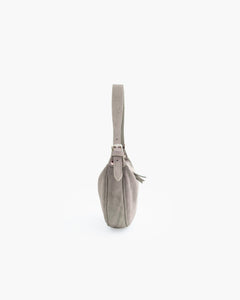 Borsa in suede RACHEL MIGNON tortora - LOVING BAGS