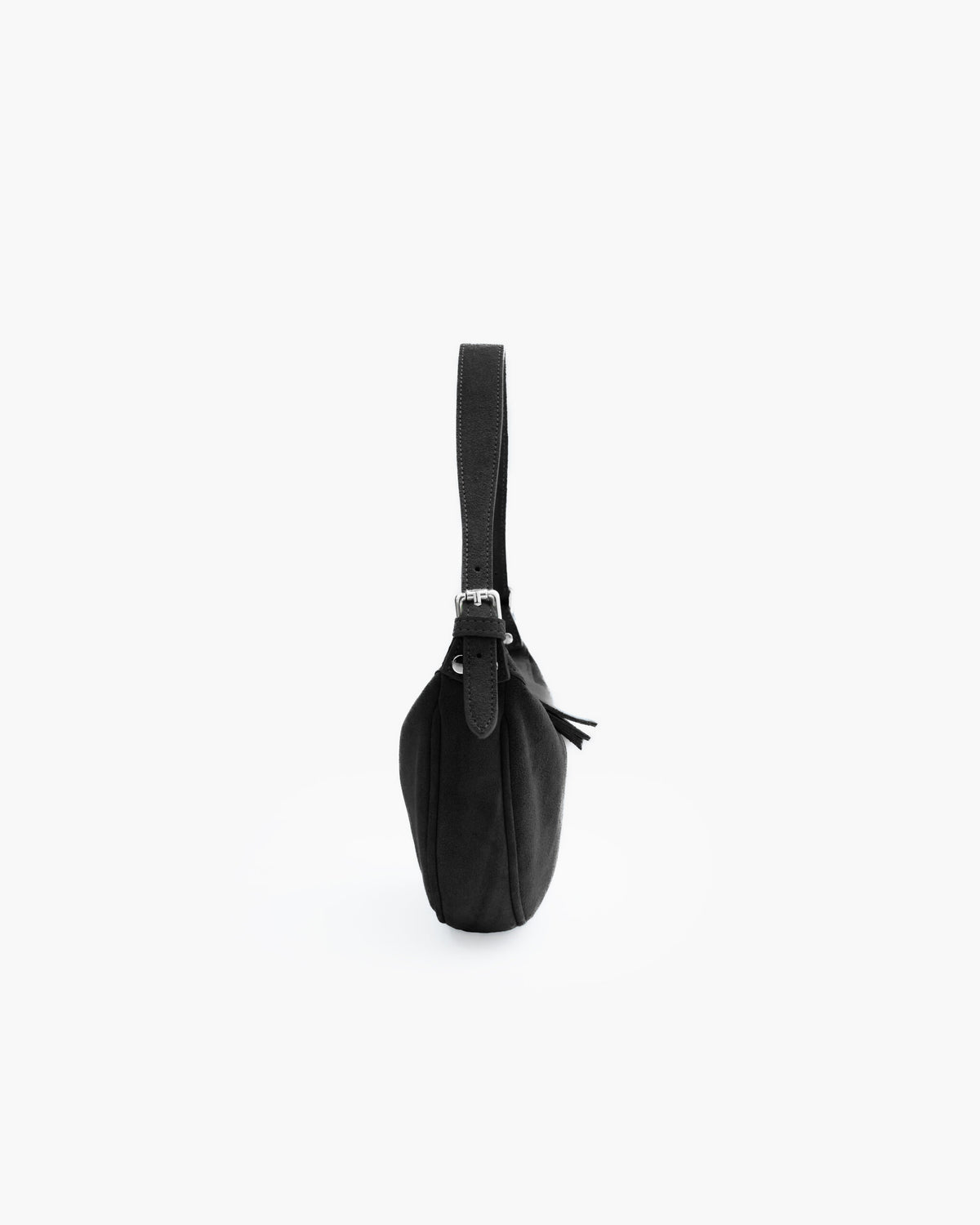 Borsa in suede RACHEL MIGNON nera - LOVING BAGS