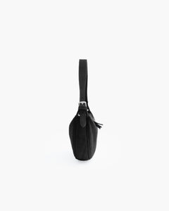 Borsa in suede RACHEL MIGNON nera - LOVING BAGS