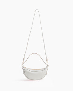 Borsa in pelle RACHEL NANO grigio perla - LOVING BAGS