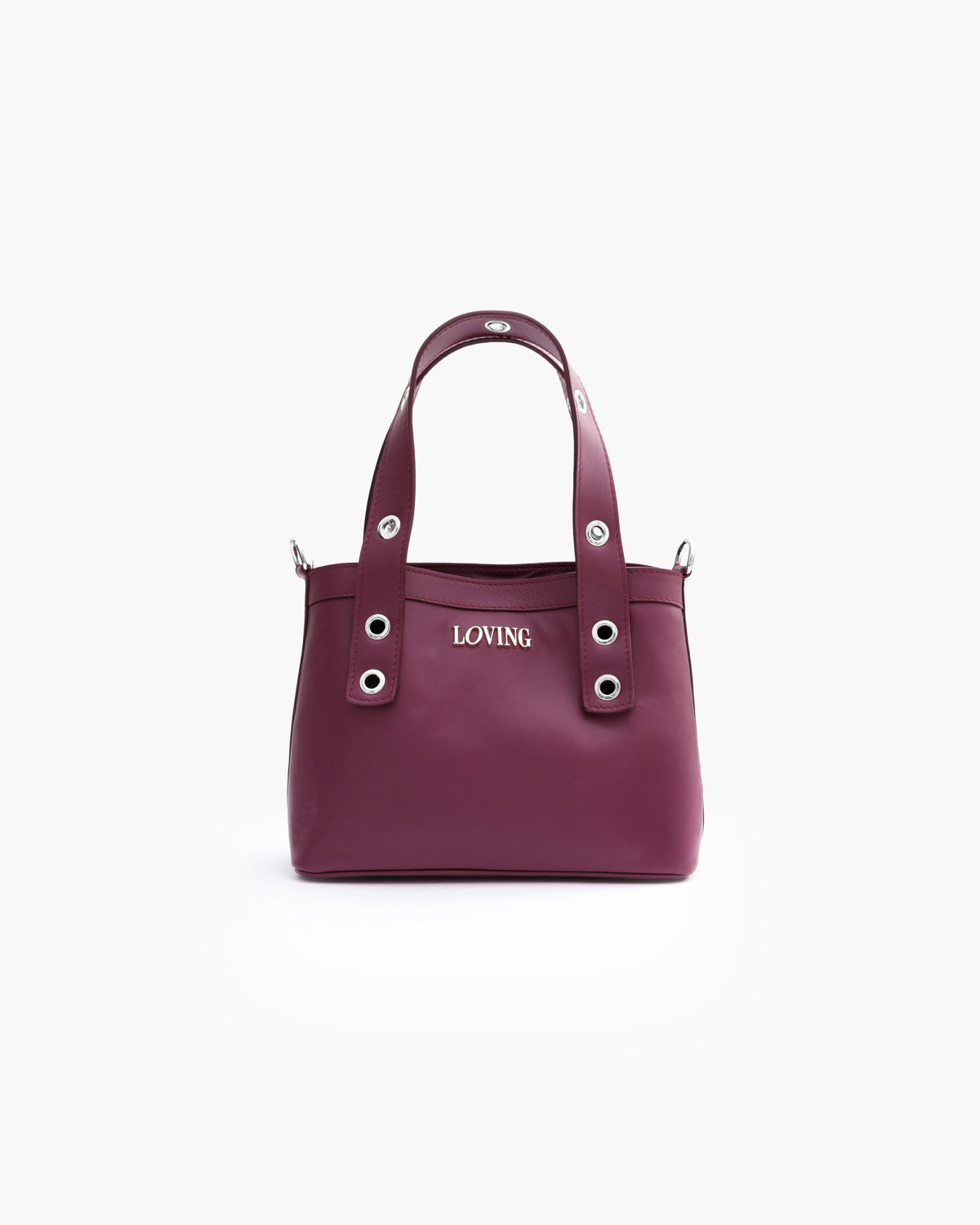 Borsa in pelle Maya PRUGNA - LOVING BAGS