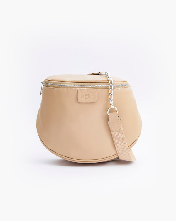Borsa ISABELLA in pelle NUDE - LOVING BAGS
