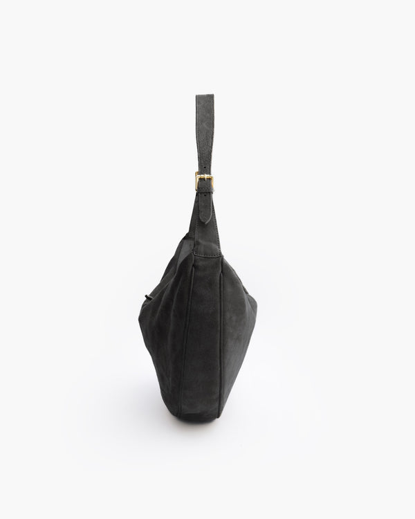Borsa in suede RACHEL grigio cenere - LOVING BAGS