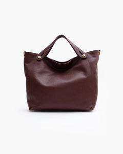 Borsa in pelle OLIVIA bordeaux - LOVING BAGS