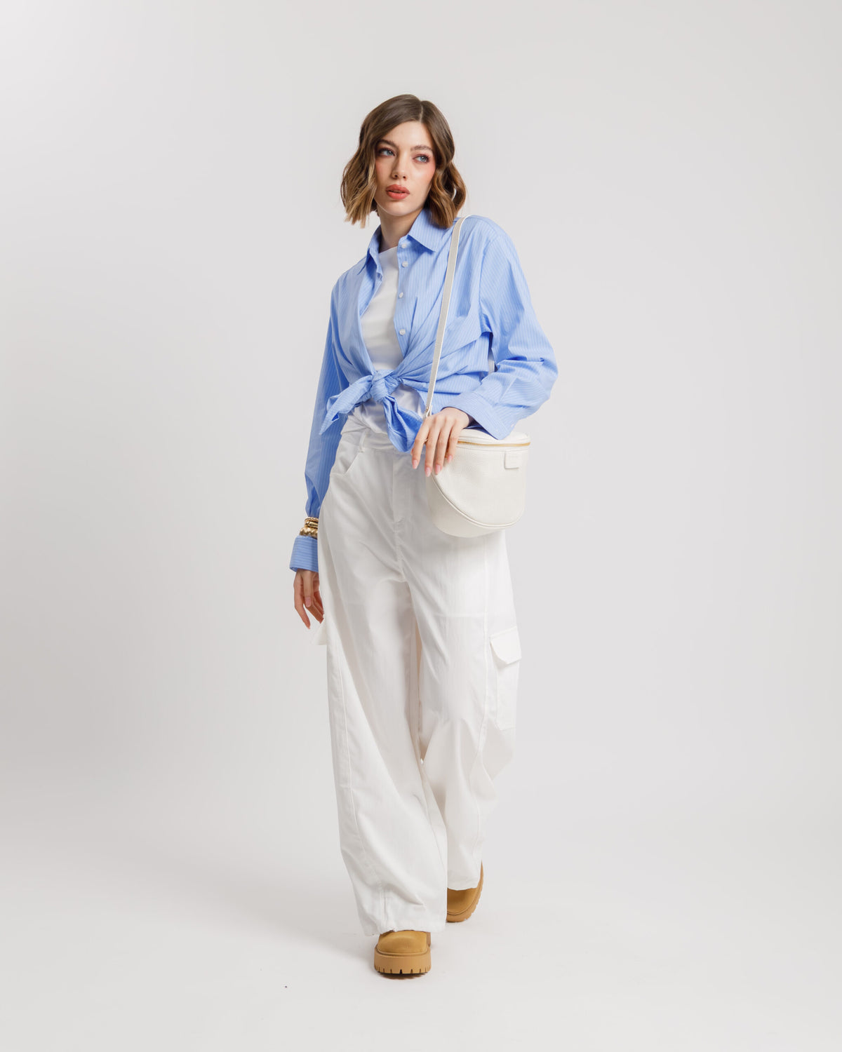 Pantaloni barrel con tasche  - CHB8753