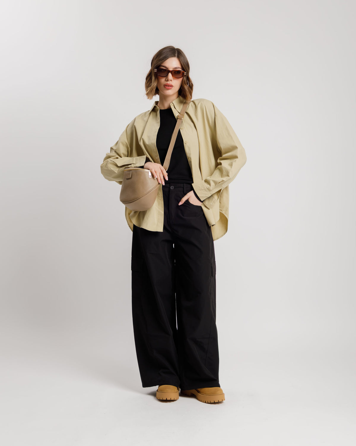 Pantaloni barrel con tasche  - CHB8753