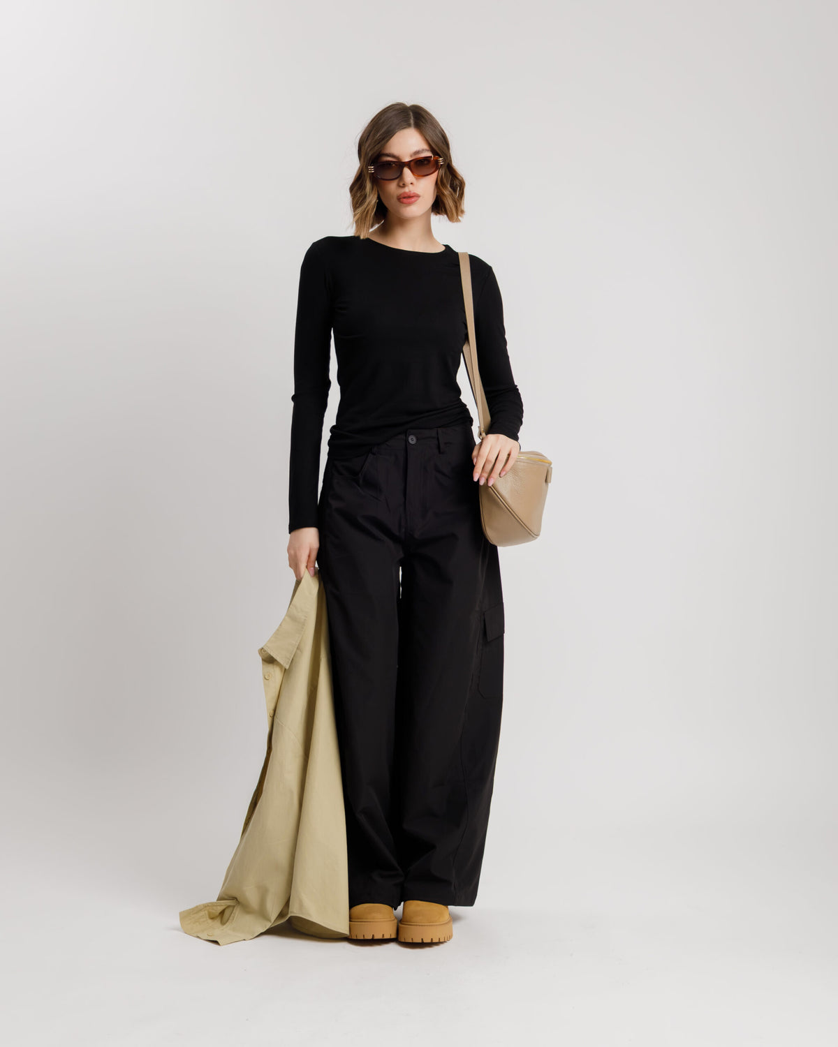 Pantaloni barrel con tasche  - CHB8753