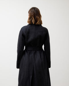 Cappotto in lana con cintura - L12508  INC
