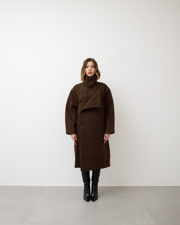 Cappotto in lana doppio petto - 25137