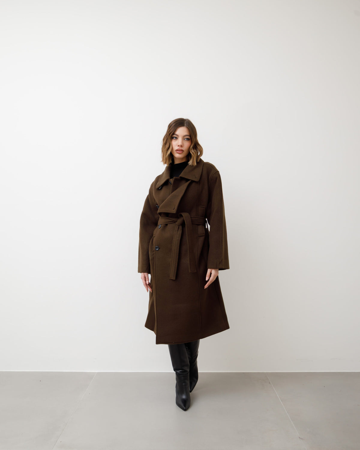 Cappotto in lana doppio petto - 25137
