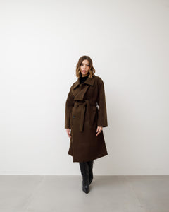 Cappotto in lana doppio petto - 25137