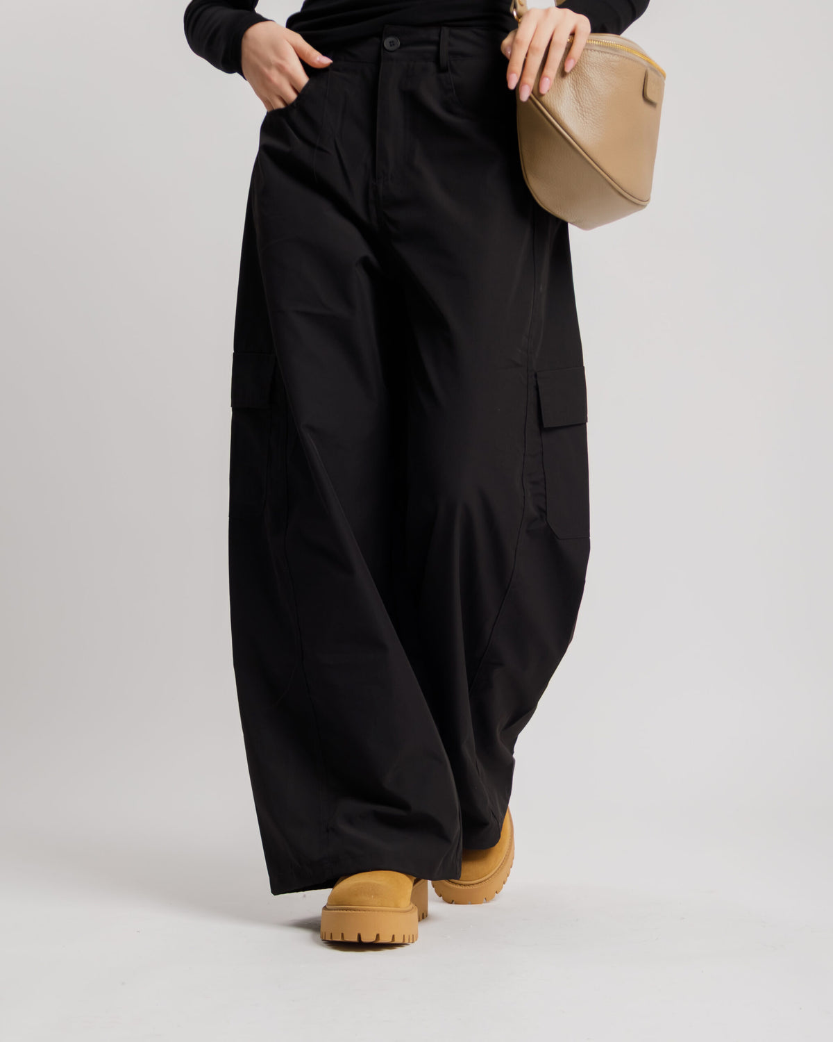 Pantaloni barrel con tasche  - CHB8753