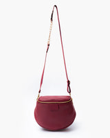 Baby ISABELLA borsa in pelle BORDEAUX - LOVING BAGS