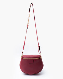 Baby ISABELLA borsa in pelle BORDEAUX - LOVING BAGS