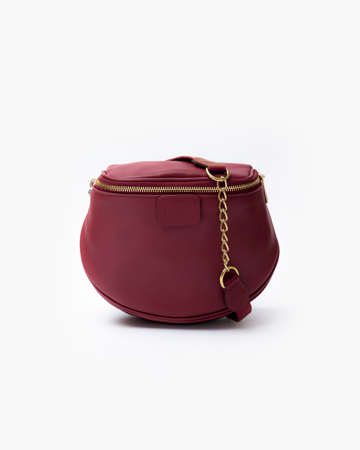 Baby ISABELLA borsa in pelle BORDEAUX - LOVING BAGS
