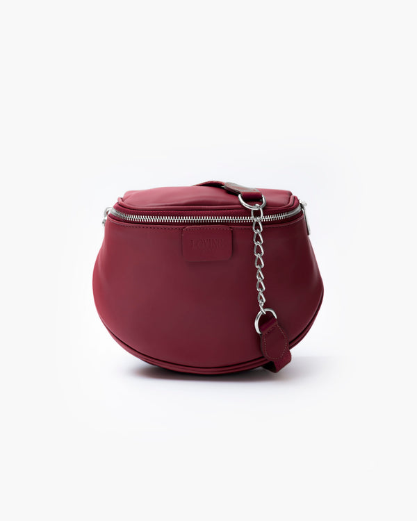 Baby ISABELLA borsa in pelle BORDEAUX - LOVING BAGS