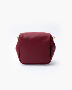 Baby ISABELLA borsa in pelle BORDEAUX - LOVING BAGS