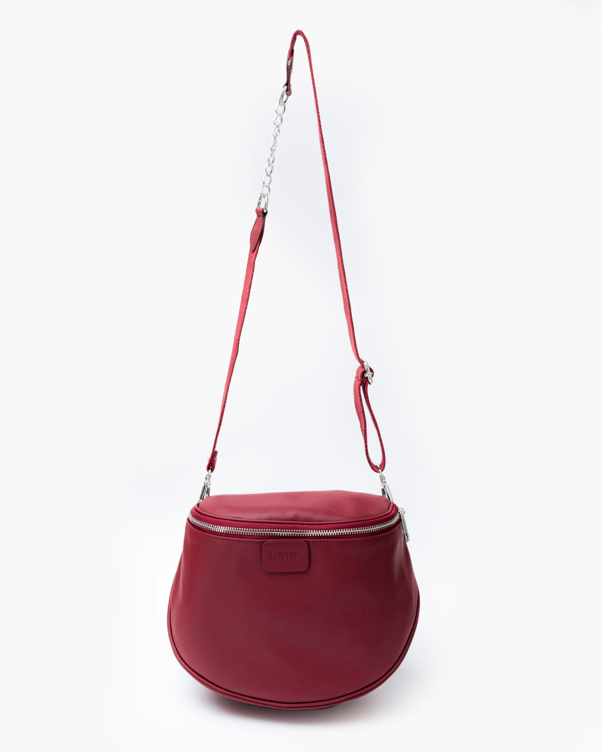 Borsa ISABELLA in pelle BORDEAUX - LOVING BAGS