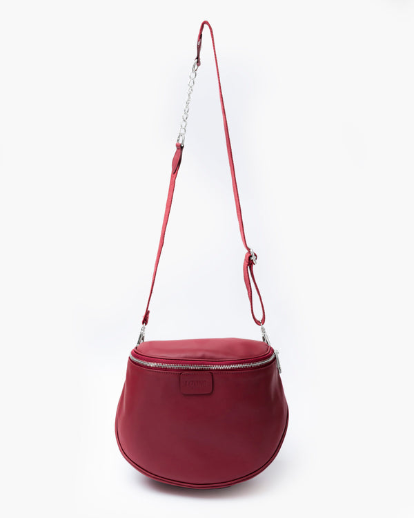 Borsa ISABELLA in pelle BORDEAUX - LOVING BAGS