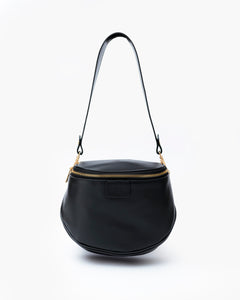 Tracolla in pelle NERA - LOVING BAGS