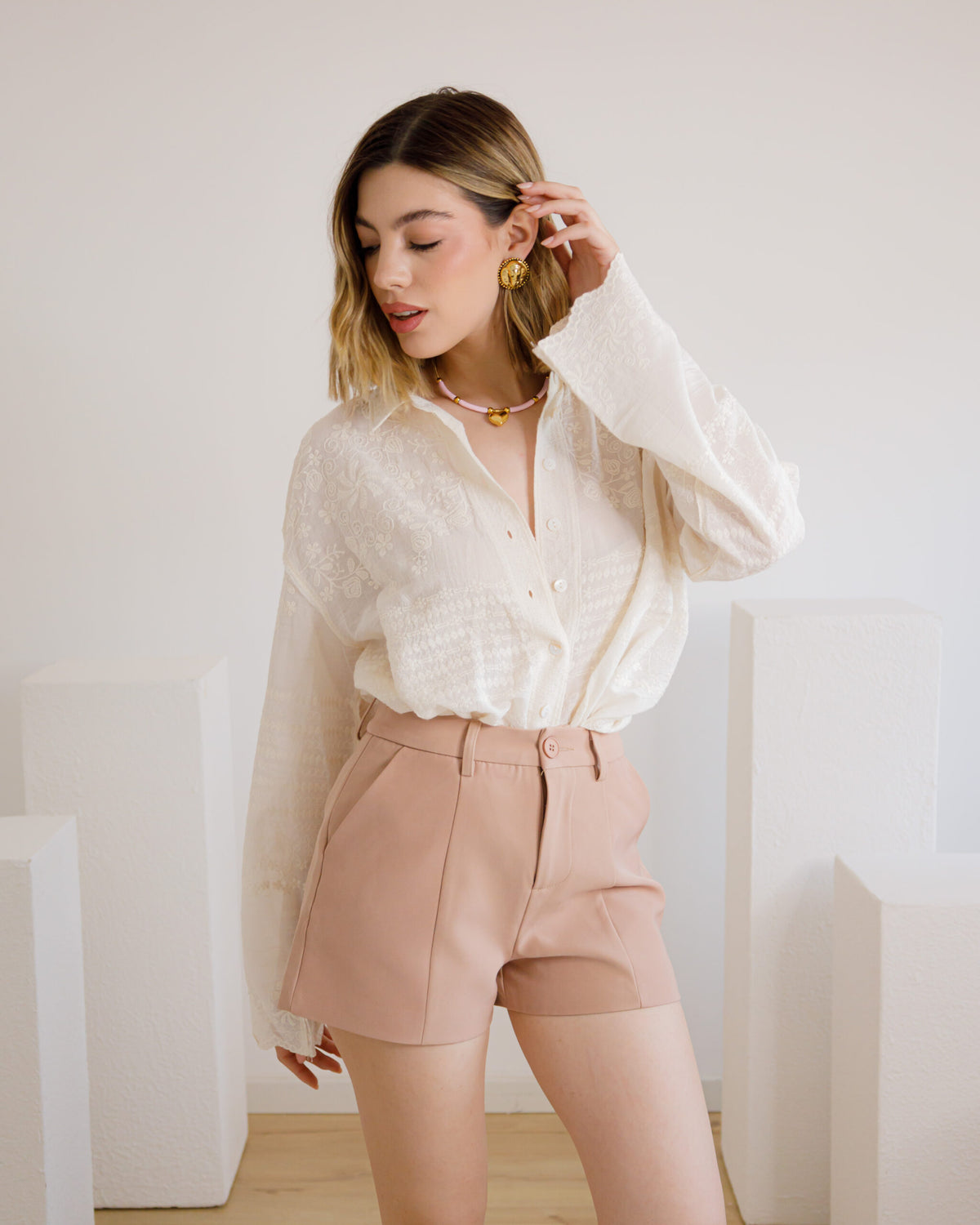 Shorts con cintura - 11499