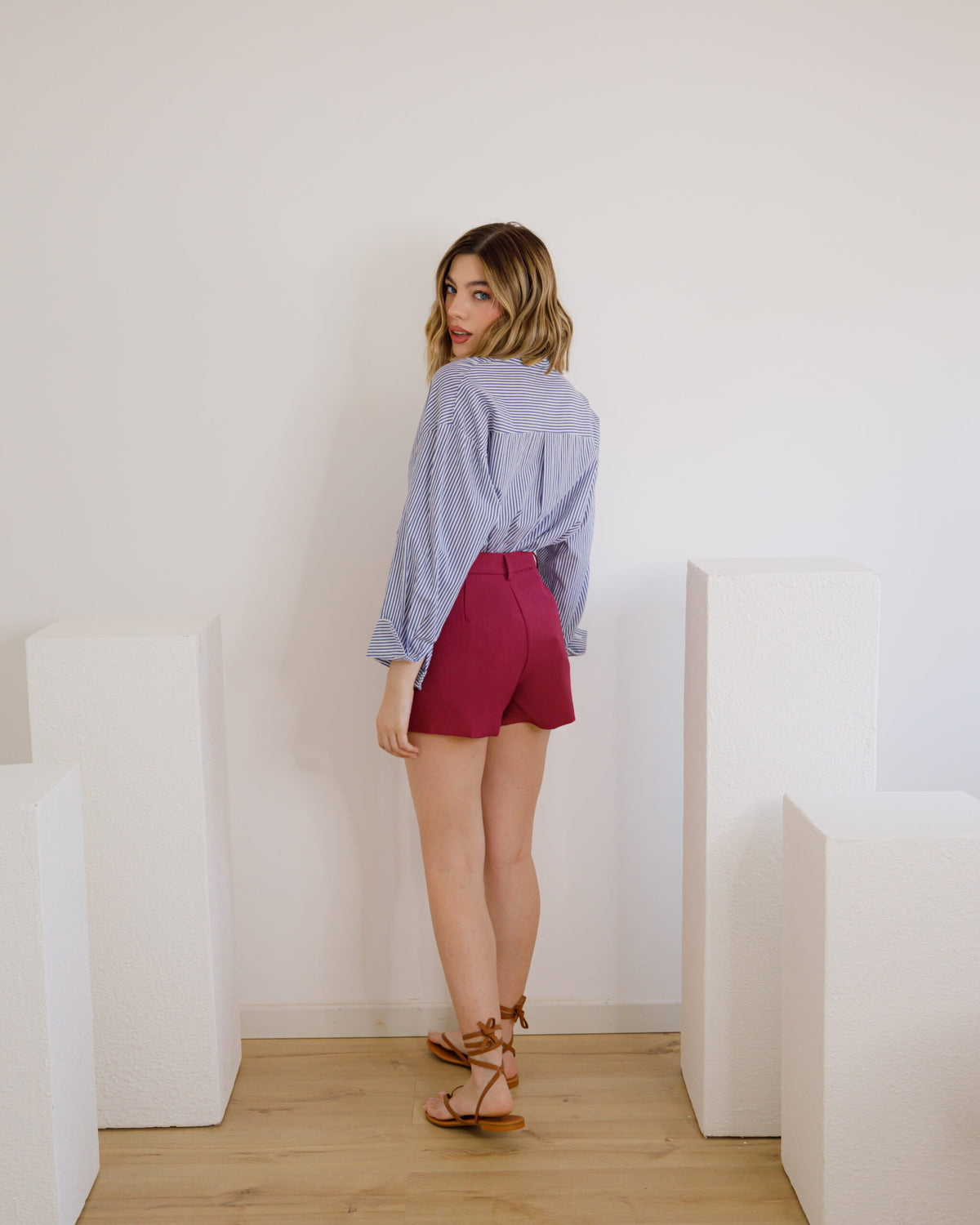 Shorts con cintura - 11499
