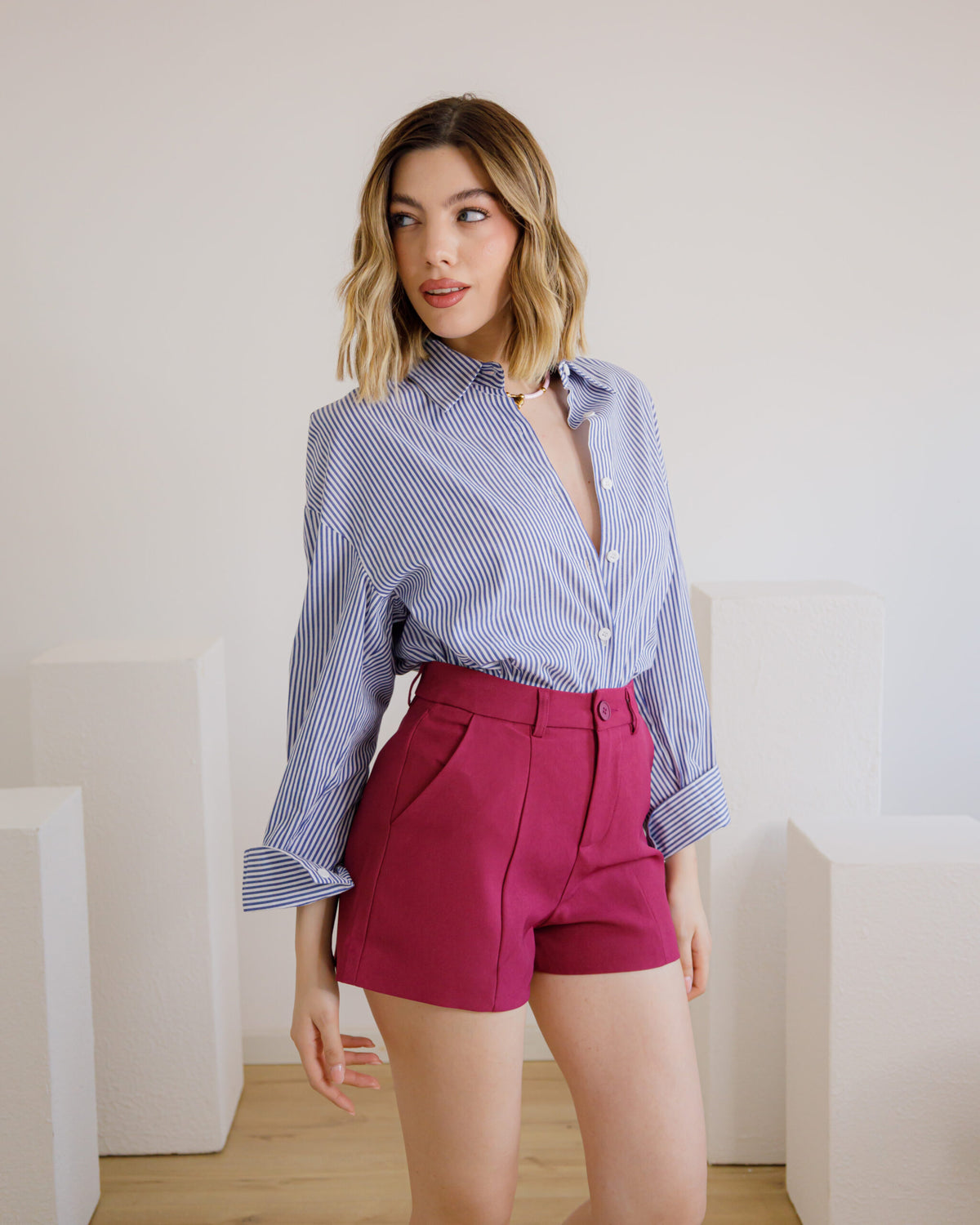 Shorts con cintura - 11499