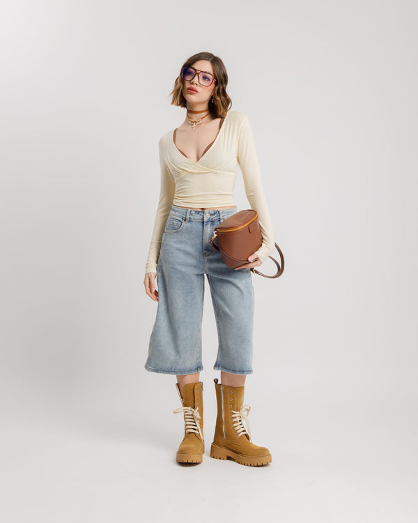 Bermuda denim blu - 8855