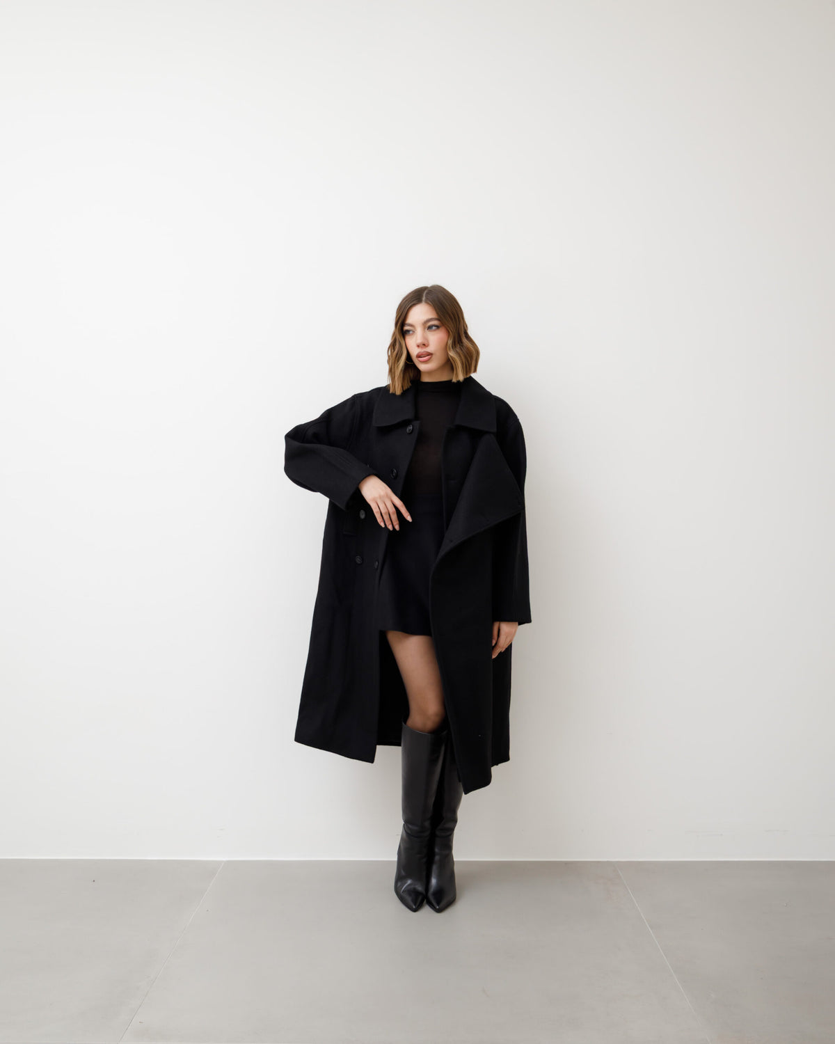 Cappotto in lana doppio petto - 25137