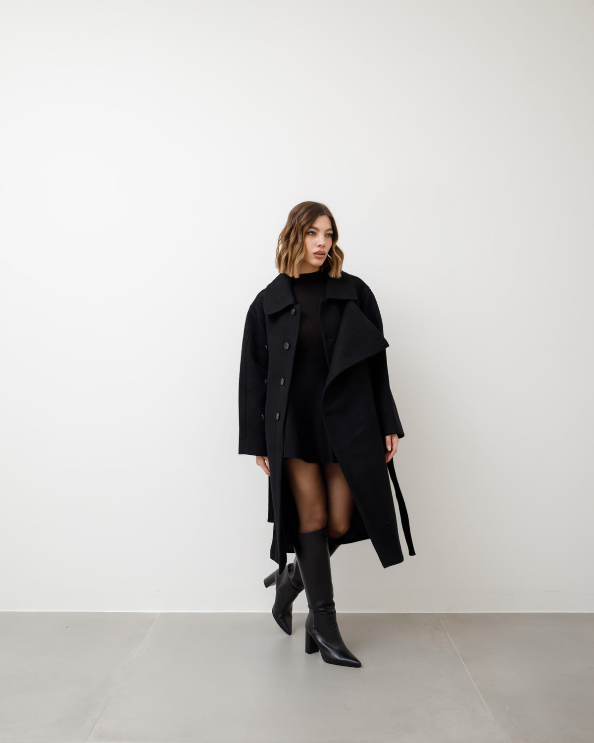 Cappotto in lana doppio petto - 25137