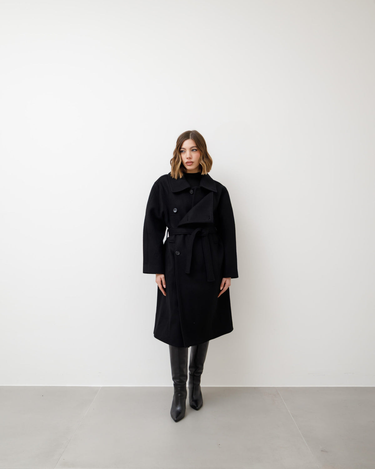 Cappotto in lana doppio petto - 25137