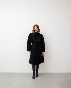 Cappotto in lana doppio petto - 25137