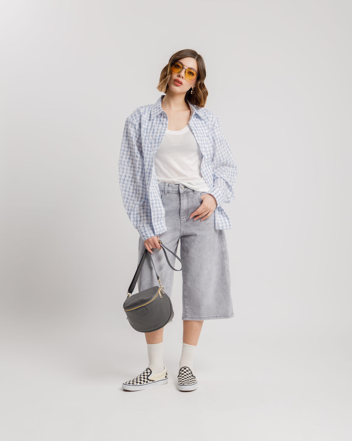 Bermuda denim grigio - 8858