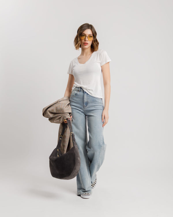 T-shirt in seta - H13278