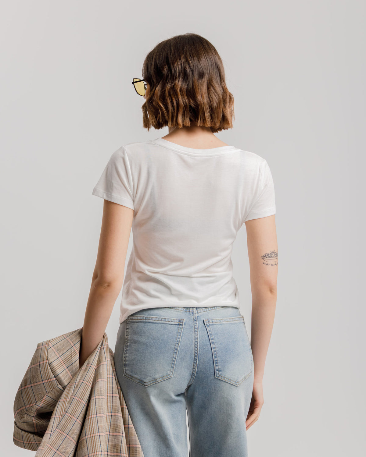 T-shirt in seta - H13278